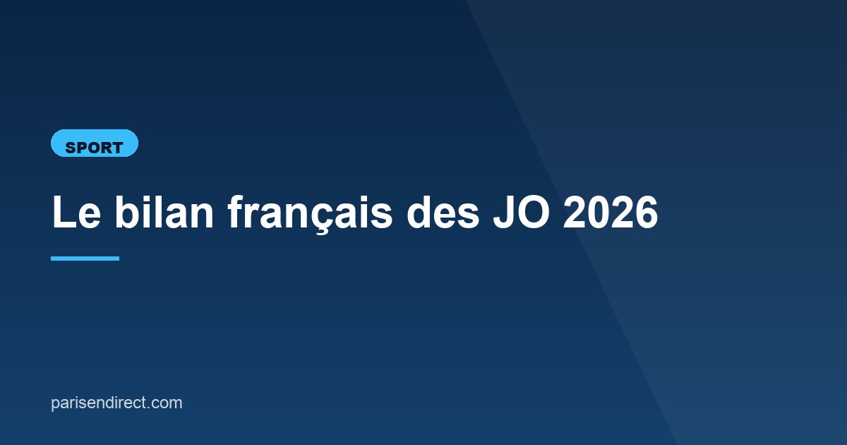 Illustration de l'article consacré au bilan français des JO 2026
