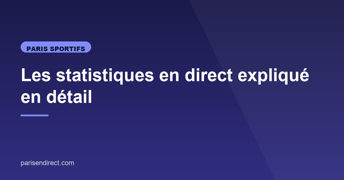 Illustration de l'article consacré aux statistiques en direct
