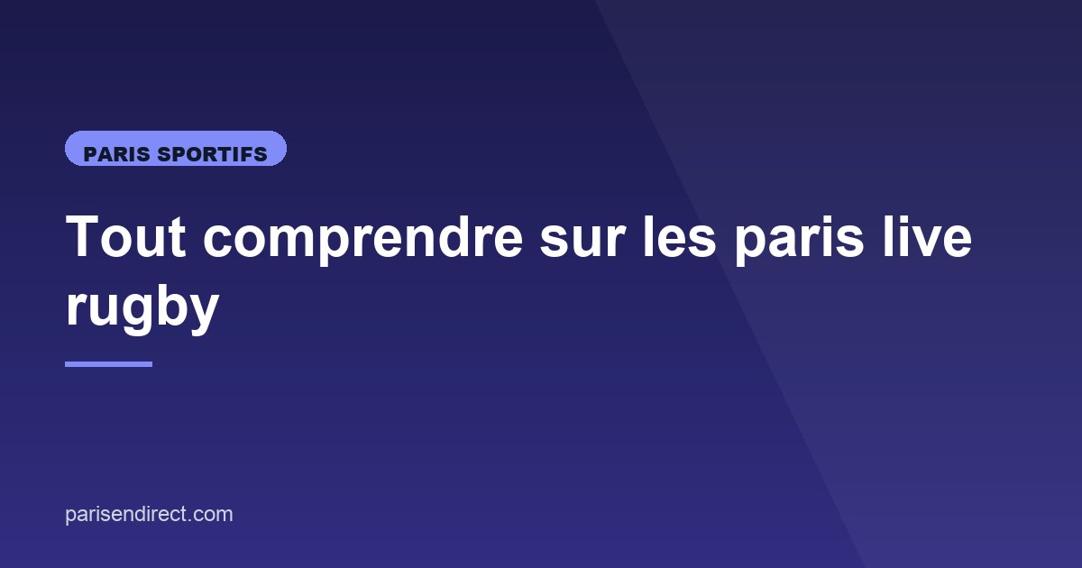 Illustration de l'article consacré aux paris live rugby